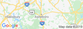 Asheboro map
